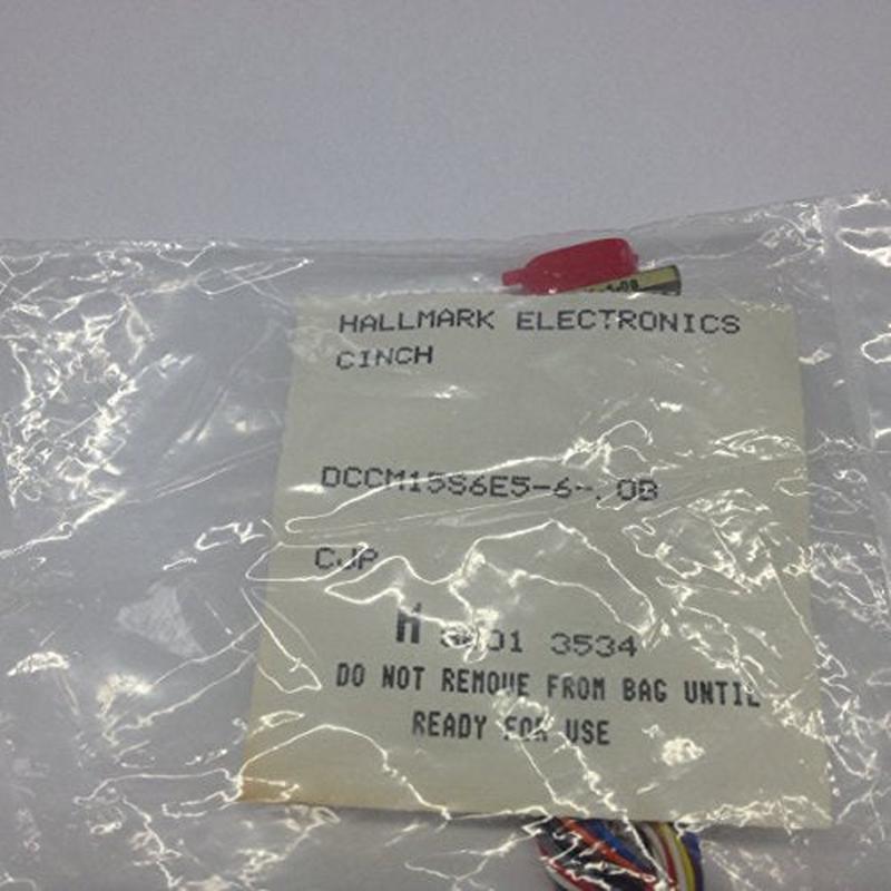 DCCM15S6E5-6.0B Micro D-Sub Cable Assembly 15 Pin Female Connector with 6.0in Wire Leads (1 piece)