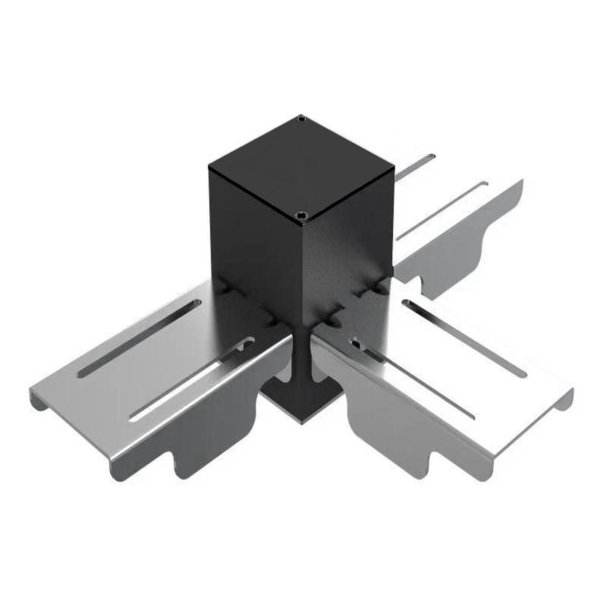 Kosnic NIL-CT-BLK Nile 2 3 Way Interlock T Connector Black