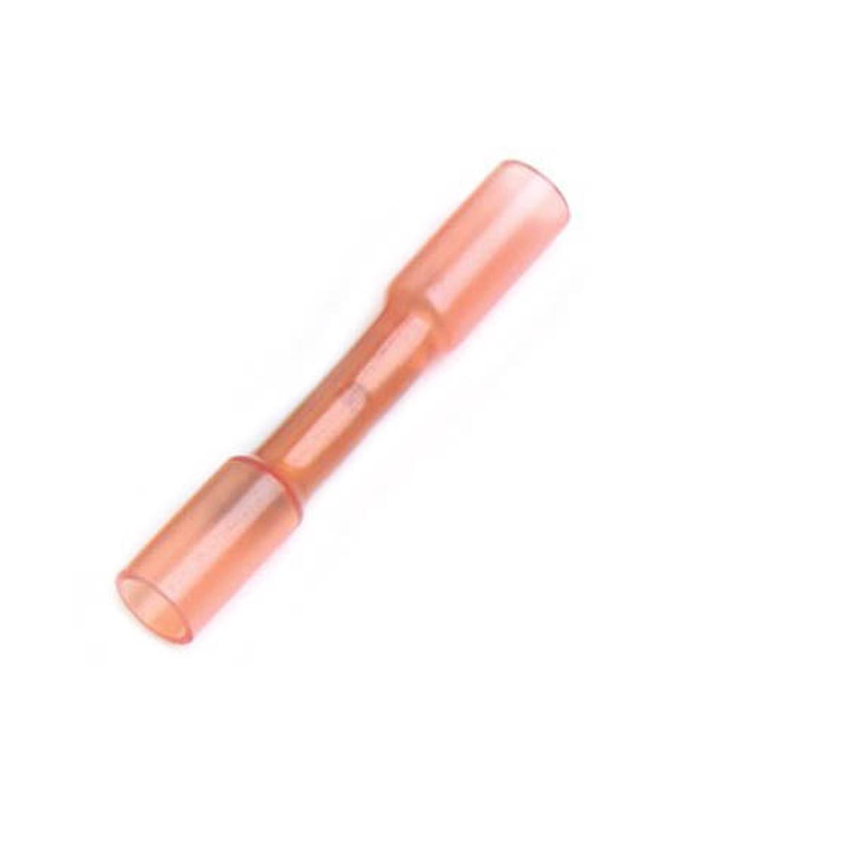 01888 - BUTT CONN RED 22-18AWG HEAT SHRINK ADHESIVE 300V (25 pcs/pkg)