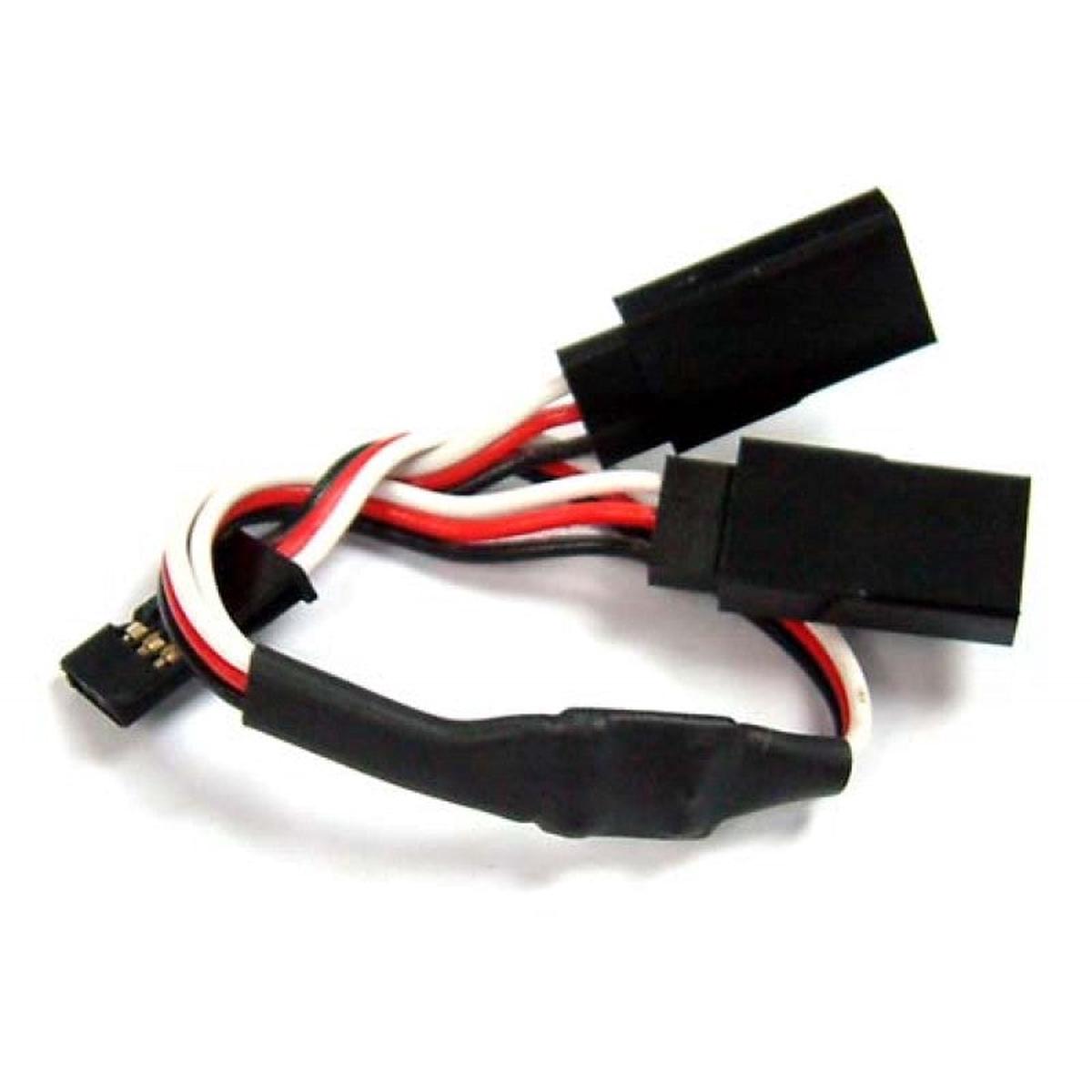 Yeah Racing 15cm Y Extension Leads With Futaba/KO PROPO(New Plug Connector