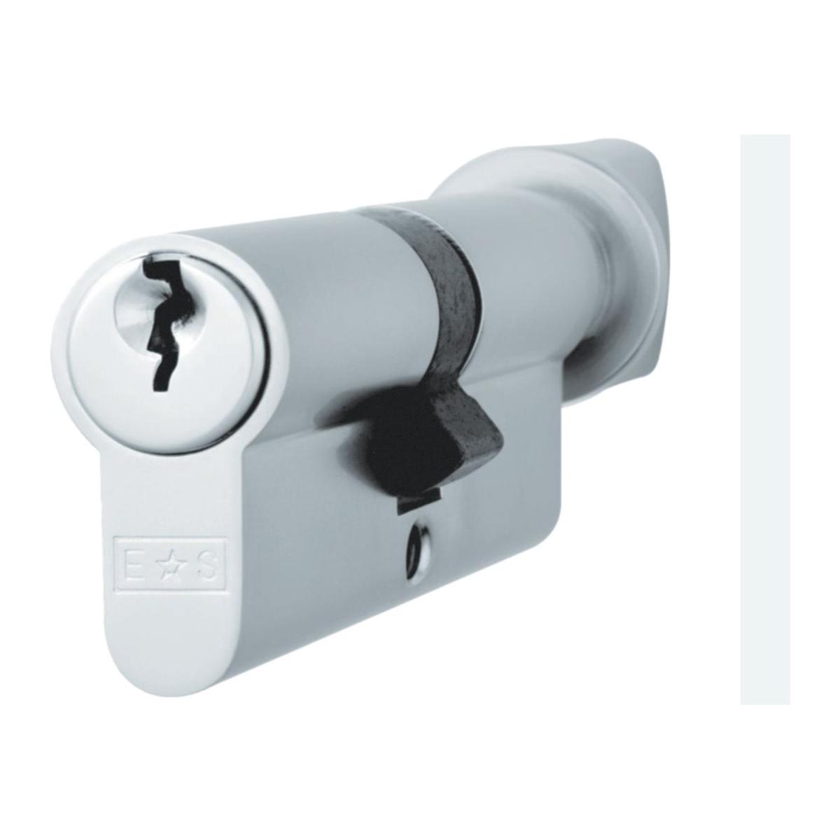 Eurospec - Euro Cylinder and Turn 60mm (30/30mm) - Satin Chrome - CYA71360SC