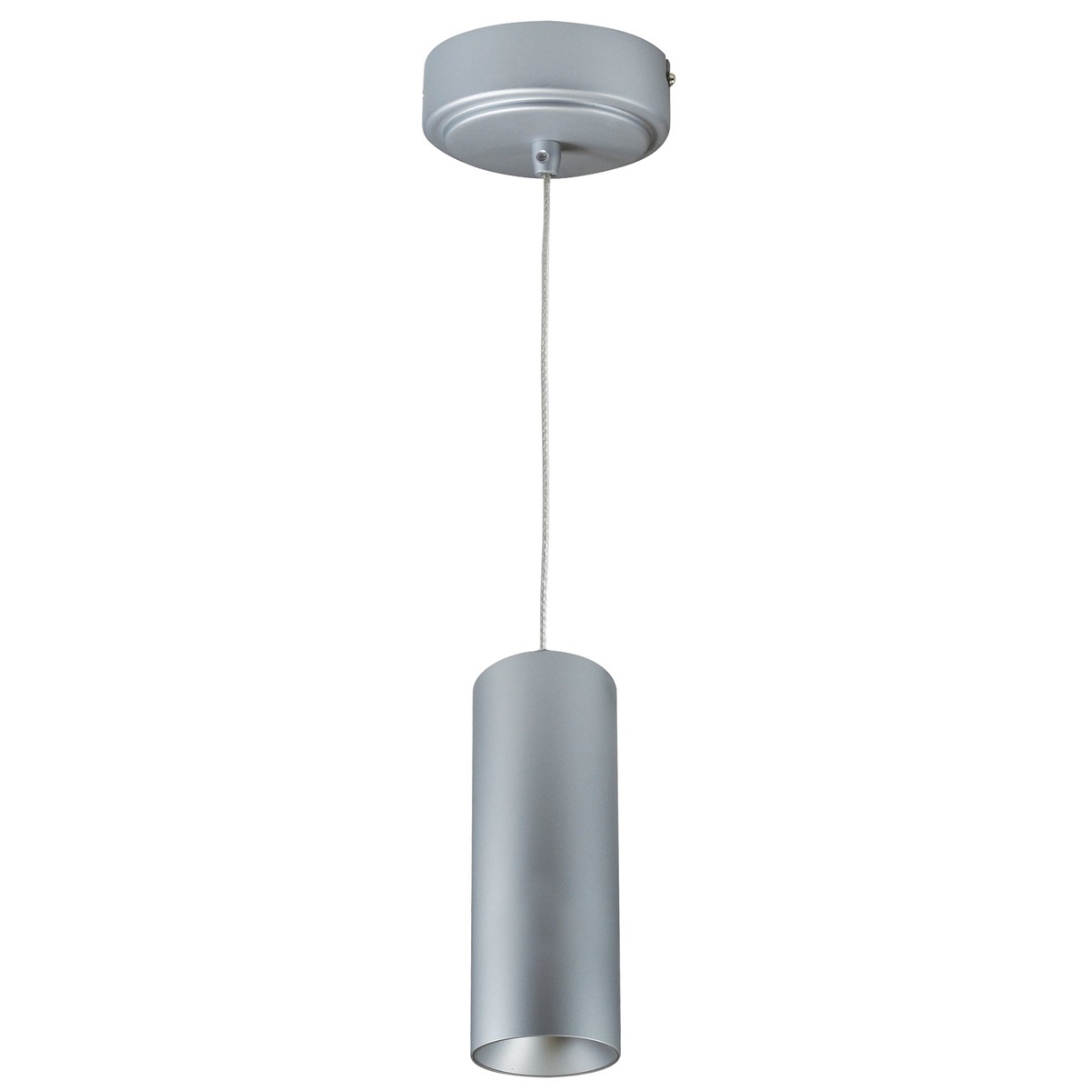 Nora Lighting 2" iLENE LED Mini Cylinder, 15W, 3500K, 120-277V, Triac/ELV/0-10V Dimming, Cable Mount, Silver, NYLM-2C35XSSLE4A